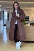 Mercer Soft Twill Trench Mahogany /20 =